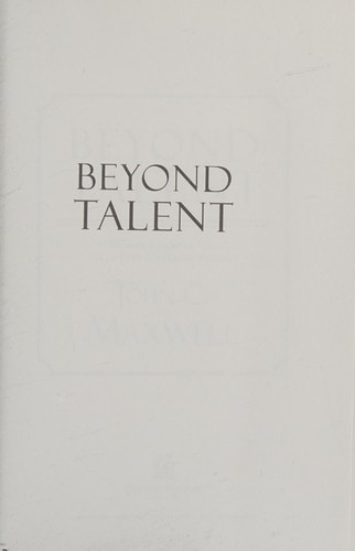 Beyond Talent: Become Someone Who Gets Extraordinary Results